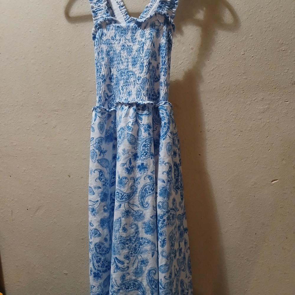 Tommy Hilfiger Blue and White Dress
